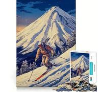 Snowboard Japanese Jigsaw Puzzles 1000 Pieces for Teenagers Logic Game Warm Time Precise Cut Art Collection Piece (38x26cm)