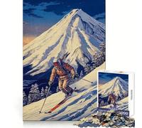 Snowboard Japanese Jigsaw Puzzles 1000 Pieces for Teenagers Logic Game Warm Time Precise Cut Art Collection Piece (38x26cm)