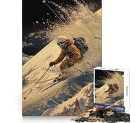 Snowboard Japanese Puzzles for Adults 1000 Puzzles Strengthen Memory Anxiety Relief Smooth Edge Warm Surprise (50x75cm)