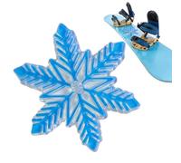 Snowboard Mat, Thick PVC Snowflake Shape Mat | 13cm Snowflake Pattern, Transparent Non-Slip Traction Handle Providing Stability For Ski Equipment In Pl