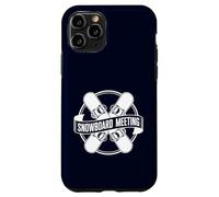 Snowboard Meeting Cool Snowboarding Squad Mountain Lodge Case for iPhone 11 Pro