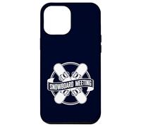 Snowboard Meeting Cool Snowboarding Squad Mountain Lodge Case for iPhone 12 Pro Max