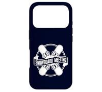Snowboard Meeting Cool Snowboarding Squad Mountain Lodge Case for iPhone 17 Pro