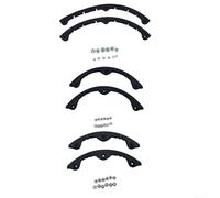 Snowboard Nose Protection Strip 2pc Curved for Snowboard Ski Skateboard Longboard Edge Durability Support (M)