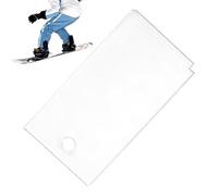 Snowboard Wax Scraper - Acrylic 13 x 7 cm 4 mm | Portable Snowboard Tool, Surf Wax Scraper, Snowboard Squeegee, Ski-Wa-X | Durable Wax Remover for Snowboard Maintenance Training and Daily Use