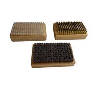 Snowboard Waxing Kit, Nylon Brass Horsehair Brush, Renewing Base Structure