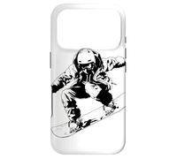 Snowboarder Drawing Snowboarding Practice Case for iPhone 17 Pro