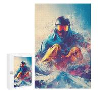 Snowboarder's Thrill Mountain Adventure Puzzle 1000 Teile Schwer Puzzle Spielzeug Lernspiel Impossible Herausforderungsspielzeug Für Erwachsene Kinder 1000 PCS