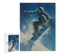 Snowboarding Adventure in Winter Puzzle 1000 Teile Schwer Puzzle Spielzeug Lernspiel Impossible Herausforderungsspielzeug Für Erwachsene Kinder 500 PCS