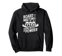 Snowboarding Board Meeting Taking Notes In Powder Ride Pullover Hoodie