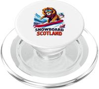 Snowboarding Lion Adventure in Scotland PopSockets PopGrip for MagSafe