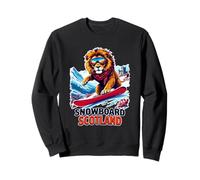 Snowboarding Lion Adventure in Scotland Sweatshirt
