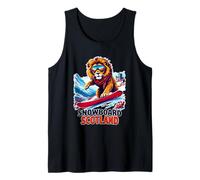 Snowboarding Lion Adventure in Scotland Tank Top