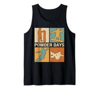 Snowboarding On Powder Days is Fun - Winter Snowboarder Tank Top