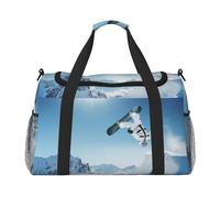 Snowboarding Print Hand Travel Bag Ideal for Long-Distance Travel and Daily Use