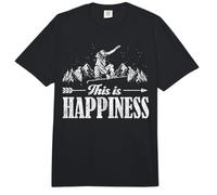 Snowboarding Snowboard This is Happiness Comfort Colors Adult Heavyweight T-Shirt