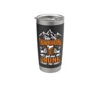 Snowboarding Snowboard Vintage Beer Stainless Steel Insulated Tumbler