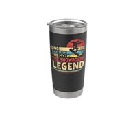 Snowboarding Snowboard Vintage Retro Dad Father Dad The Man Stainless Steel Insulated Tumbler