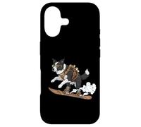 Snowboarding Steampunk Dog Border Collie Rider Case for iPhone 17