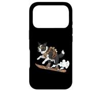 Snowboarding Steampunk Dog Border Collie Rider Case for iPhone 17 Pro