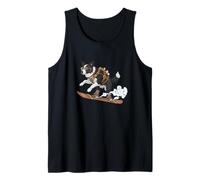 Snowboarding Steampunk Dog Border Collie Rider Tank Top