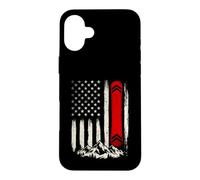 Snowboarding US Flag - Snowboarder Snowboard Lover Case for iPhone 16 Plus