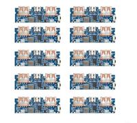 snowchecking 10-Pack Lithium Battery Charging Board with Type-C & USB Input, Dual 2.4A Output Ports, LED Indicator, 3.7V Power Bank Module for DIY Projects