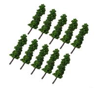 Snowchecking 10 Pack Model Trees 11cm,for HO Scale Train Railway Layout, Plastic Resin Scenery Landscape Miniature Garden Decor,for DIY Sand Table