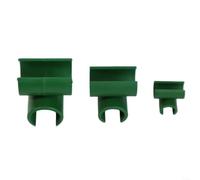 Snowchecking 100PCS Plant Connector Clips Rotatable Rod Connector Support Rack Buckle For Garden Trellis Climbing Plants 8Mm/16Mm/20Mm Green Plastic(Diameter of 20)