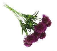 Snowchecking 12Pcs Artificial Flowers, Fake Flowers Plastic Artificial Dandelion Enhance The Ambiance Of Any Space Or Home Décor And Event Styling(Purple)