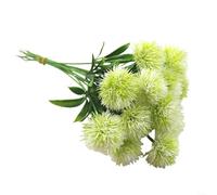 Snowchecking 12Pcs Artificial Flowers, Fake Flowers Plastic Artificial Dandelion Enhance The Ambiance Of Any Space Or Home Décor And Event Styling(White)