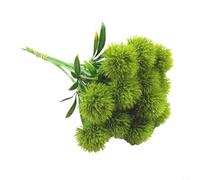 Snowchecking 12Pcs Artificial Flowers, Fake Flowers Plastic Artificial Dandelion Enhance The Ambiance Of Any Space Or Home Décor And Event Styling(green)