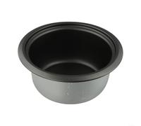 Snowchecking 1L Thickened Aluminum Rice Cooker Inner Pot Featuring Non-Stick Coating and Easy Lift Handles, Compatible with Various Models, Silver Replacement Bowl