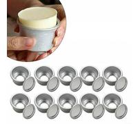 snowchecking 2 Inch Cake Tin Pie Tin Cake Tin Aluminum Alloy for MINI Cake Pans Set for Baking DIY Dessert for Birthday Christmas Wedding(10pcs)