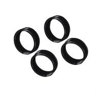 snowchecking 20 Pack Silicone Joystick Protective Rings,for PS5, for XBOX, Switch: Anti-Wear Thumbstick Covers, Black(Black)