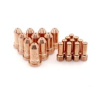 Snowchecking 20Pcs Plasma Cutter Nozzle Electrodes Consumables 1.4mm Compatible With PT100 IPT-100 Cutting Torch Welding Equipment Accessories