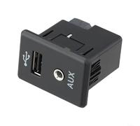 snowchecking 28023-4BA0B For Nissan 2013-2019 Auxiliary AUX Stereo Adaptor Audio Socket, Audio Auxiliary Jack Video Output Jack
