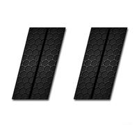 Snowchecking 2Pcs Car Centre Pillar For Honeycomb Sticker, 19.68x9.84in Car B-Pillar Waterproof Decal Diy Auto Door Post Sticker Exterior PVC Accessories(A)