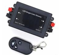 snowchecking 3 Key Wireless Dimmer Controller For Single Color LED Strips 12V 24V DC Input Compact Plastic Housing Smooth Flicker Free Dimming