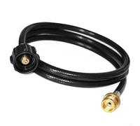 Snowchecking 4FT Propane Adapter Hose For QCC1 Type1 Gas Grill Connector LP Tank Conversion 1Lb To 20Lb With Brass Fitting
