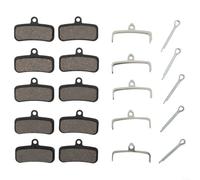 Snowchecking 5 Pairs Bicycle Brake Pads,for D03S D02S, Compatible,with for SAINT BR-M810 M820, for XT M8020 M8120, for XTR M9120, for ZEE M640, Semi-Metal Disc Brake Pads(for SEMI metal)