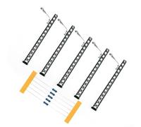 snowchecking 5Pcs Model Train Lattice Mast Lights For HO Scale Layouts LED Illumination 3V DC AC Input With Resistor Kit For Higher Voltages