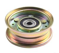 snowchecking 756-04224 Flat Idler Pulley, Lawn Mower Pulley Replacement For 756-0981A Outdoor Tractor Models Metal Idler Pulley 3 1/8" Diameter