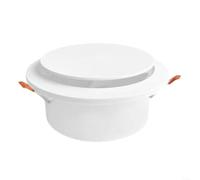 Snowchecking ABS Circular Air Vent Diffuser with Rotating Disc, Spring Clip and Insect Screen,for Efficient Kitchen or Bathroom Ventilation, White, 150mm(150MM)