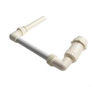 Snowchecking Adjustable Swimming Pool Fountain Waterfall, White Plastic Return Jet,for 15" Threaded Connections, Above & Below Ground Pool Decor, 26x40x19cm