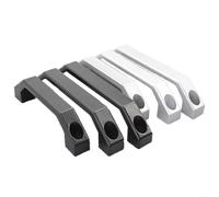 snowchecking Aluminum Alloy U Shaped Door Handle, Door Pull Handle Shed Door Handles Barn Door Handle for Home Use, Cabinets, Luggage(Black 120mm)