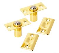 snowchecking Ball Door Catches For Internal Doors, Roller Ball Door Catches Adjustable Door Ball Latches,Closet Door Fitting Tone Ball Catch Set(Gold)