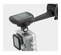 snowchecking Bike Computer Mount with 98mm Extended Arm, Adjustable Angle GPS Holder Compatible with For Garmin for BRYTON, 3-Fork Action Camera Interface for Cycling(A)