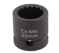 Snowchecking Camshaft Socket 2450487 1/2inch Drive 22Mm 16PT Carbon Steel Hand Tool for BMW B38 B48 B58 Engines Black