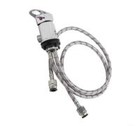 Snowchecking Caravan Tap RV Bathroom Shower Mixer Tap With Stainless Steel 400Mm Tails G 1/2" Outlet Hot Cold Water Control For Motorhome Campervan Caravan